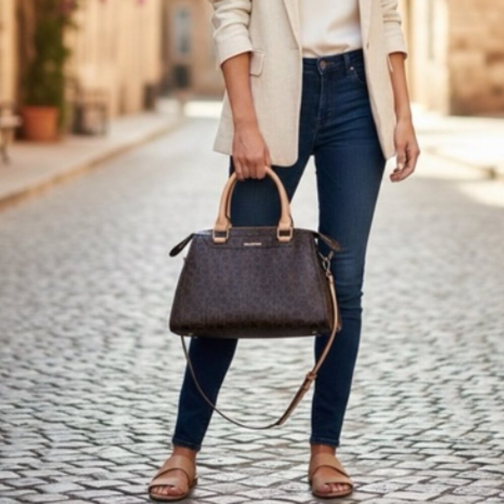 Calvin Klein CK Monogram shoulder Handbag